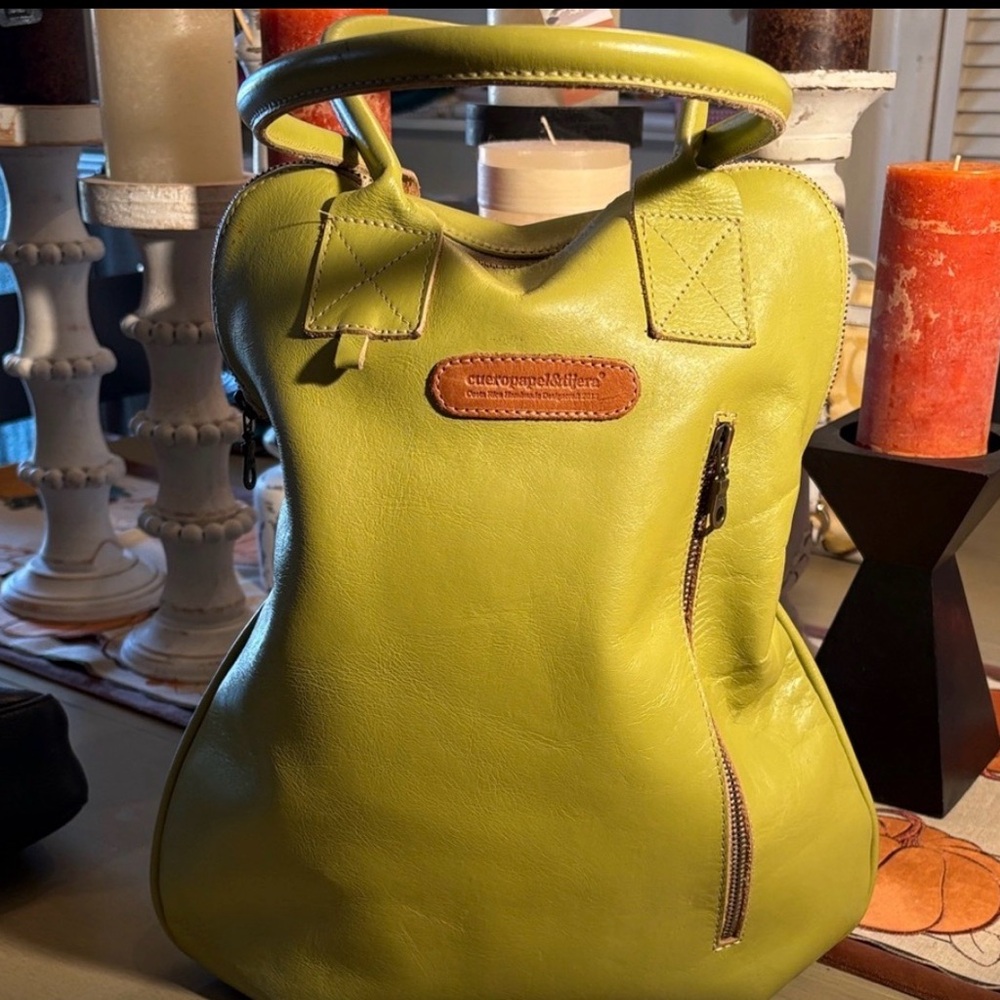 Green Leather Women Bag